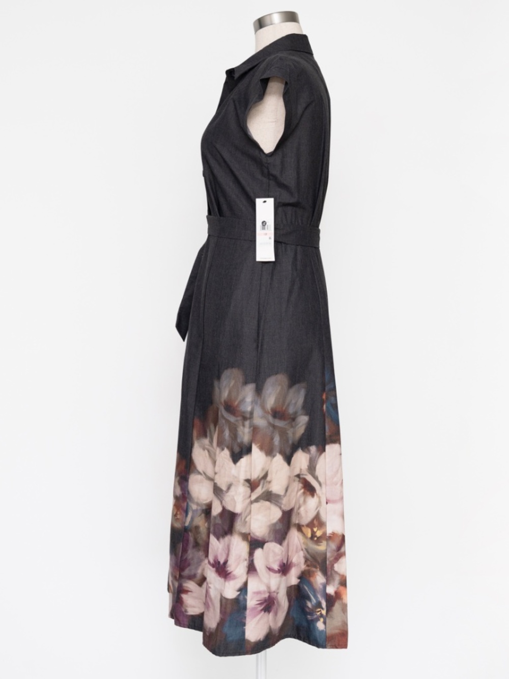 Calvin Klein - Placement Print Midi Shirt Dress - Picture 6 of 11